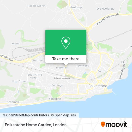 Folkestone Home Garden map