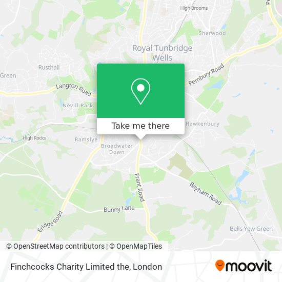 Finchcocks Charity Limited the map