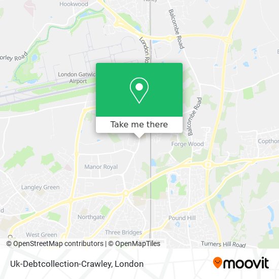 Uk-Debtcollection-Crawley map