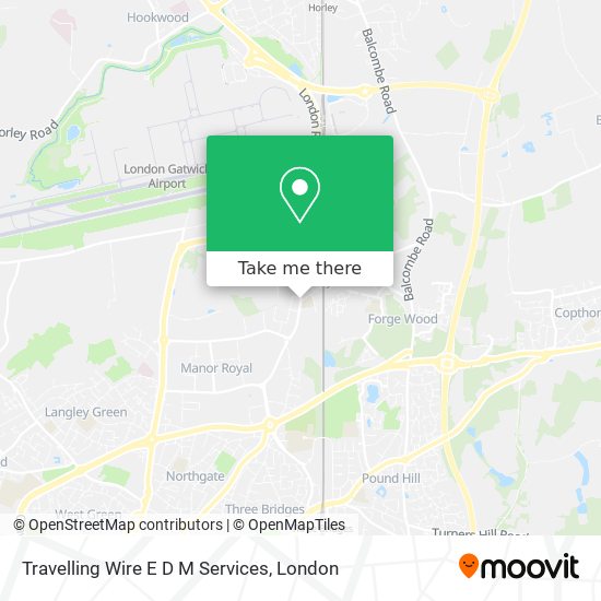 Travelling Wire E D M Services map