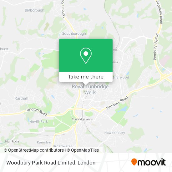 Woodbury Park Road Limited map