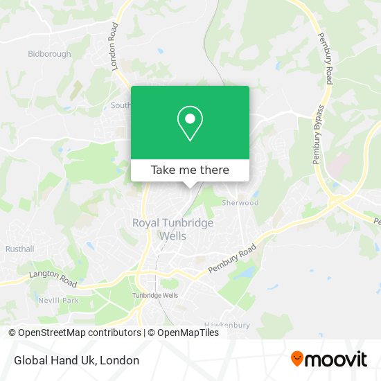 Global Hand Uk map