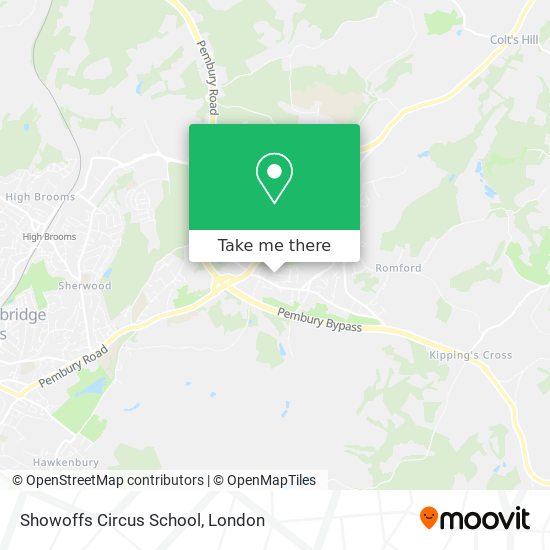 Showoffs Circus School map