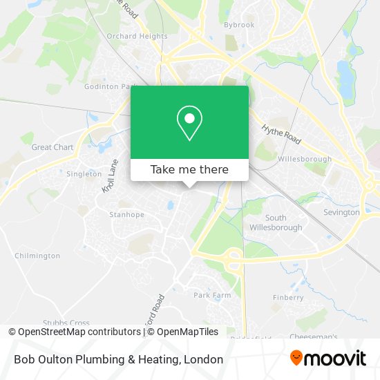 Bob Oulton Plumbing & Heating map