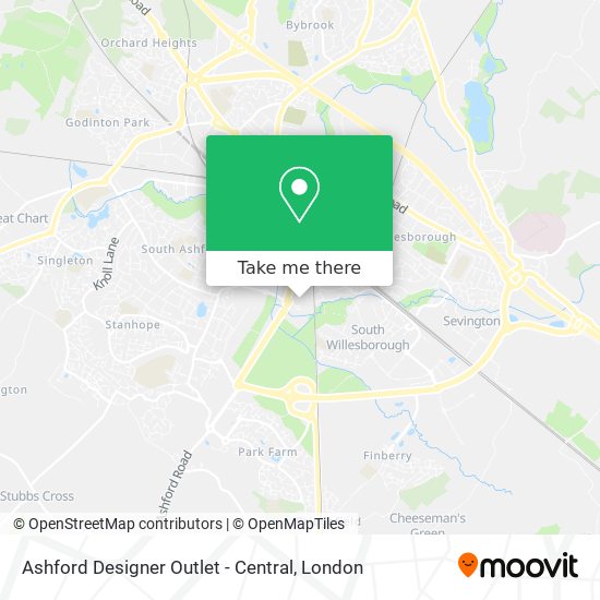 Ashford Designer Outlet - Central map