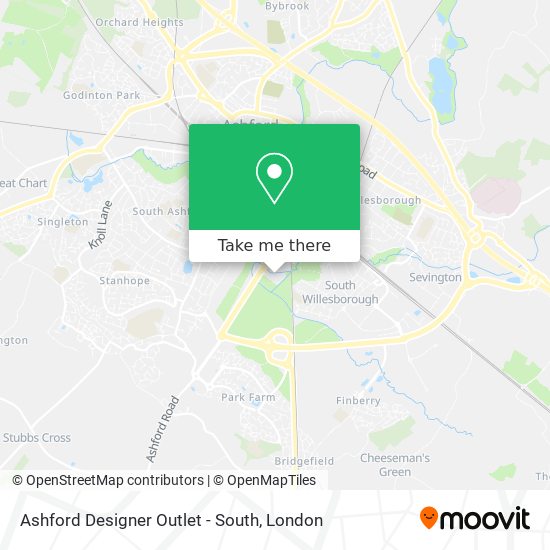 Ashford Designer Outlet - South map