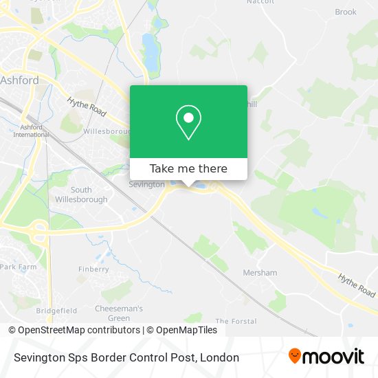 Sevington Sps Border Control Post map