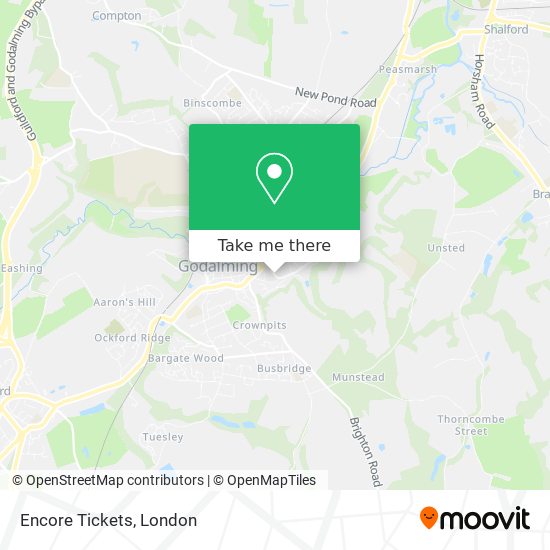 Encore Tickets map