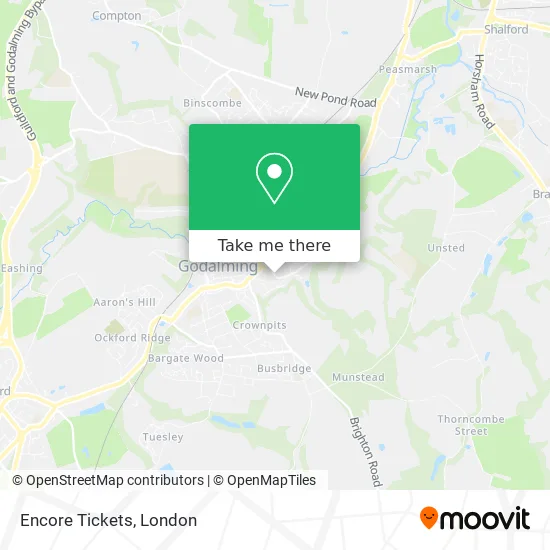 Encore Tickets map