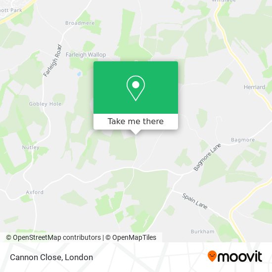 Cannon Close map
