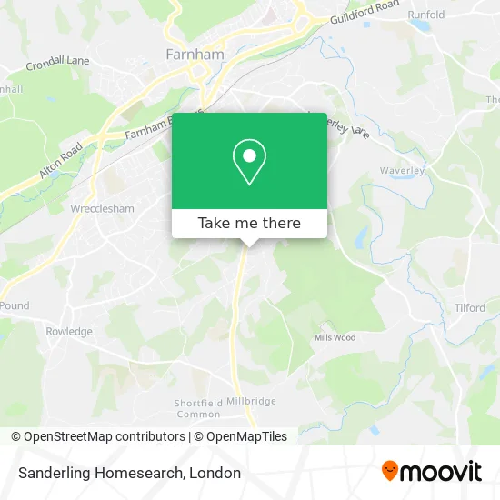 Sanderling Homesearch map
