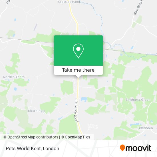 Pets World Kent map