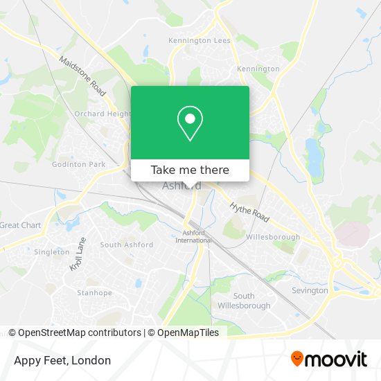 Appy Feet map
