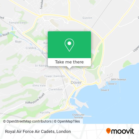 Royal Air Force Air Cadets map