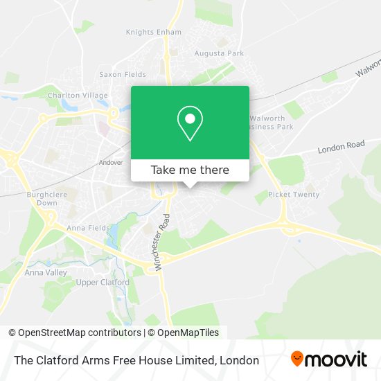 The Clatford Arms Free House Limited map