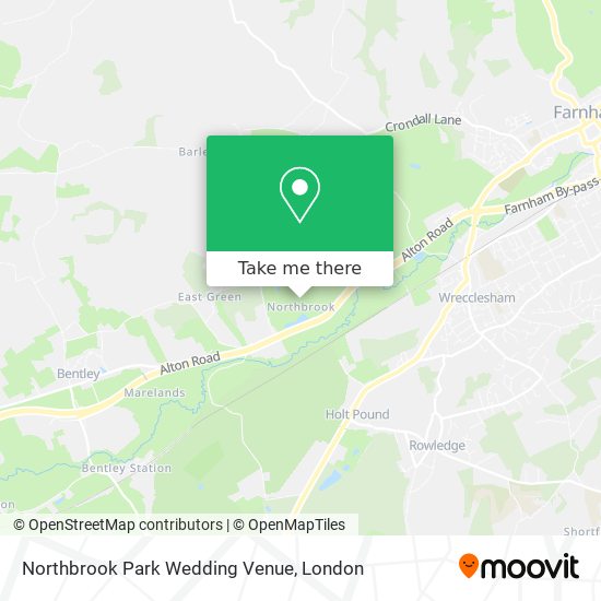Northbrook Park Wedding Venue map