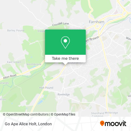 Go Ape Alice Holt map
