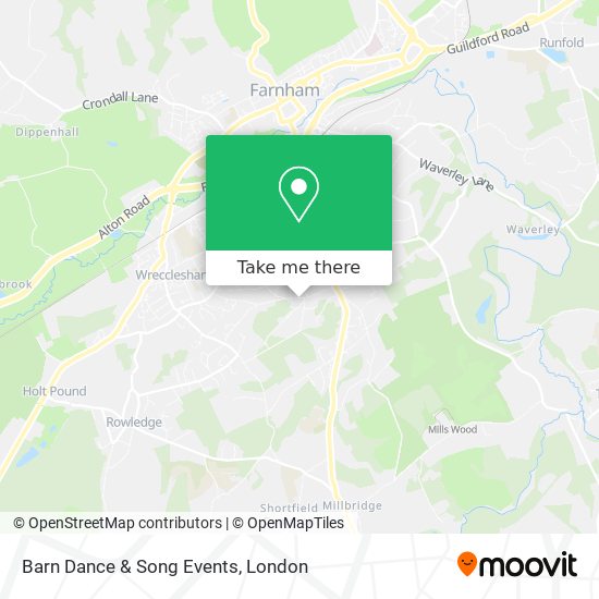 Barn Dance & Song Events map