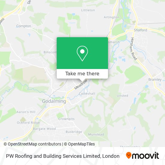 PW Roofing and Building Services Limited map