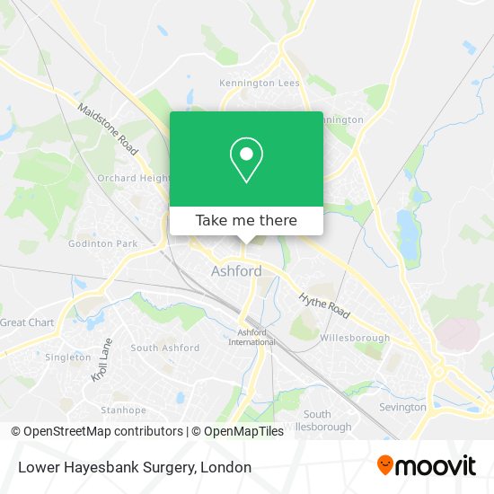 Lower Hayesbank Surgery map