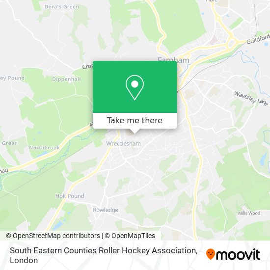 South Eastern Counties Roller Hockey Association map