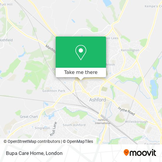 Bupa Care Home map