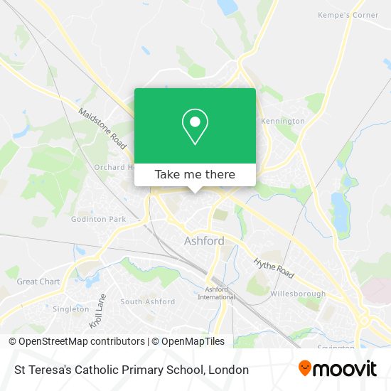 St Teresa's Catholic Primary School map