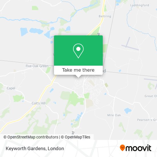 Keyworth Gardens map