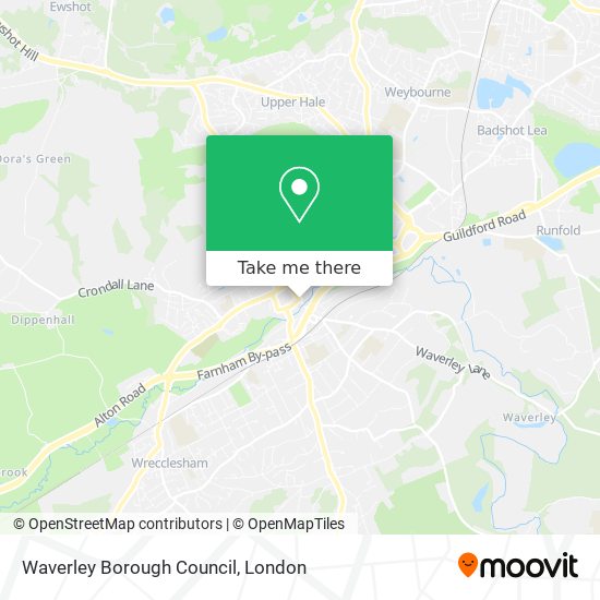 Waverley Borough Council map