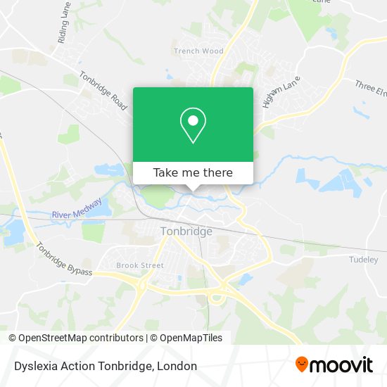 Dyslexia Action Tonbridge map