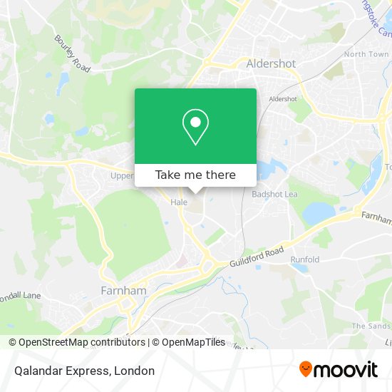 Qalandar Express map