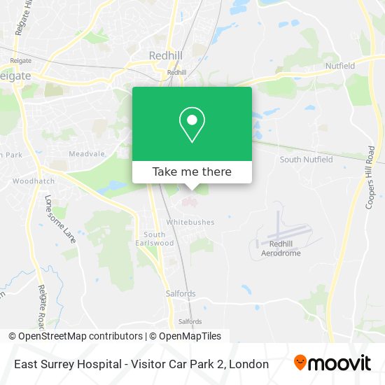 East Surrey Hospital - Visitor Car Park 2 map