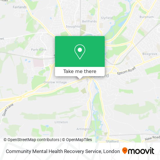 Community Mental Health Recovery Service map