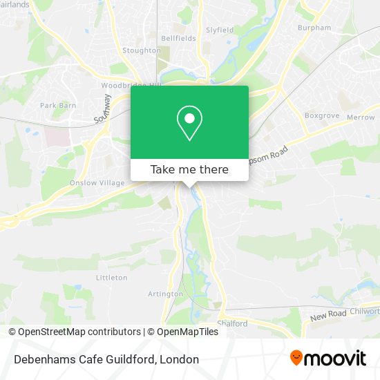 Debenhams Cafe Guildford map