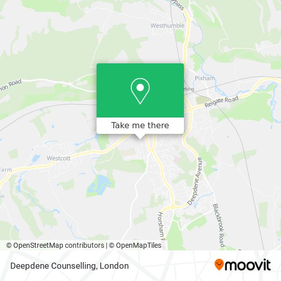 Deepdene Counselling map