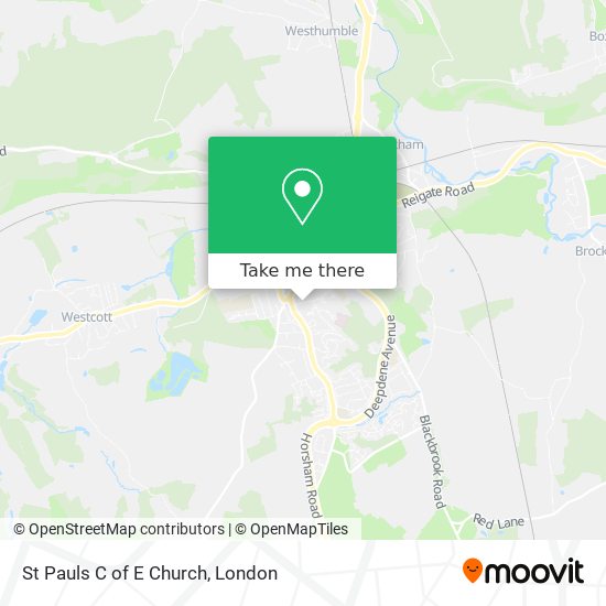 St Pauls C of E Church map