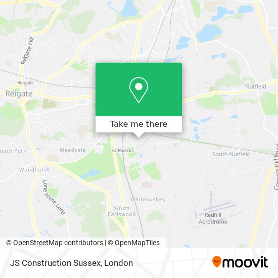 JS Construction Sussex map