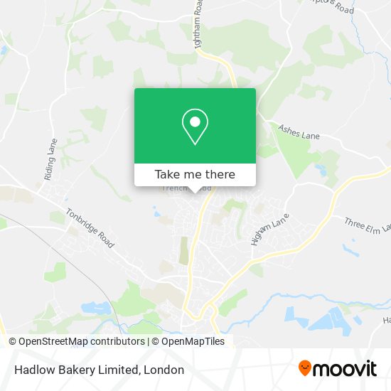Hadlow Bakery Limited map