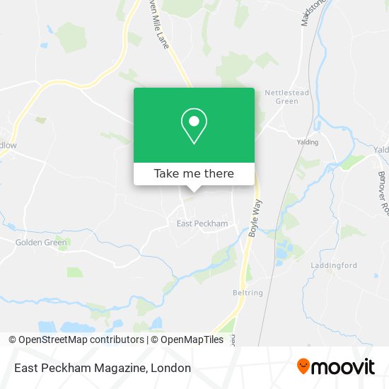 East Peckham Magazine map