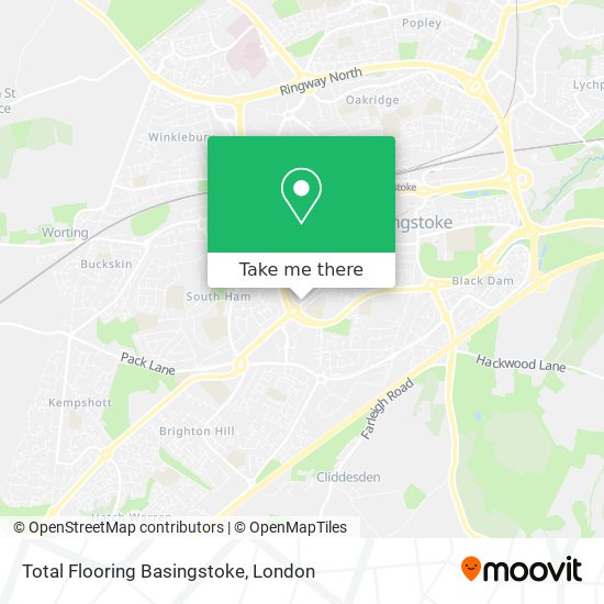 Total Flooring Basingstoke map
