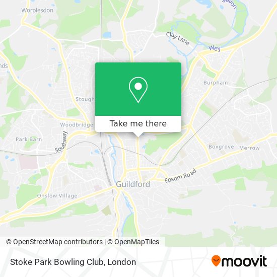 Stoke Park Bowling Club map