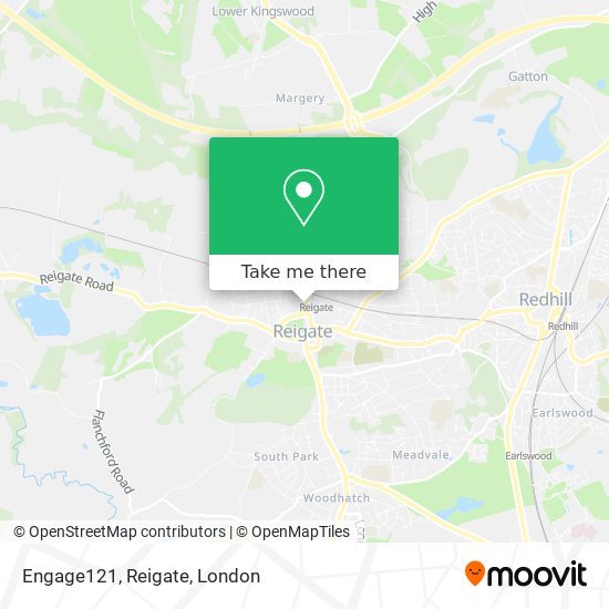 Engage121, Reigate map