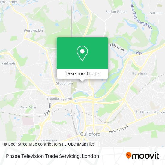 Phase Television Trade Servicing map