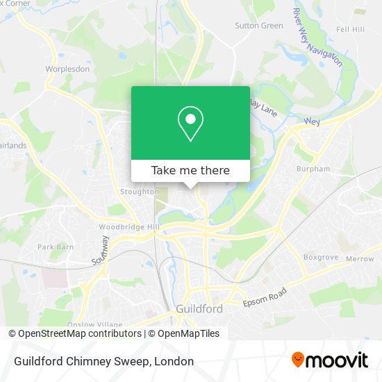 Guildford Chimney Sweep map