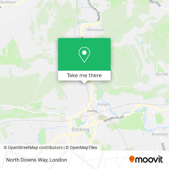 North Downs Way map