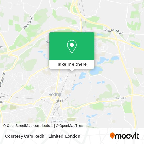 Courtesy Cars Redhill Limited map