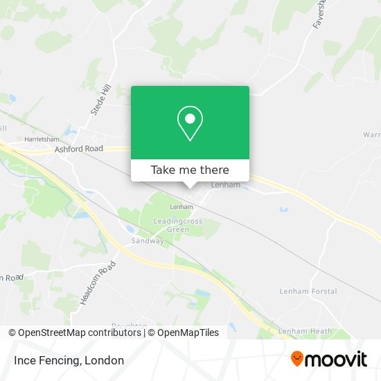 Ince Fencing map
