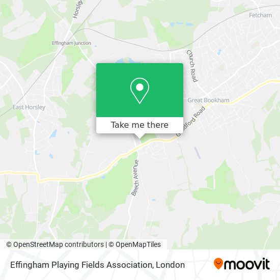 Effingham Playing Fields Association map