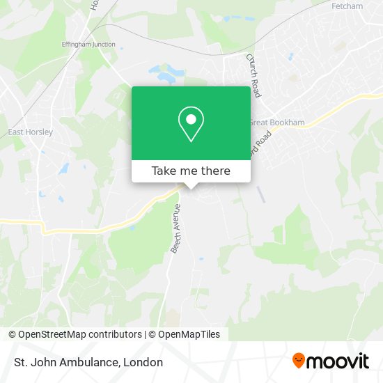 St. John Ambulance map