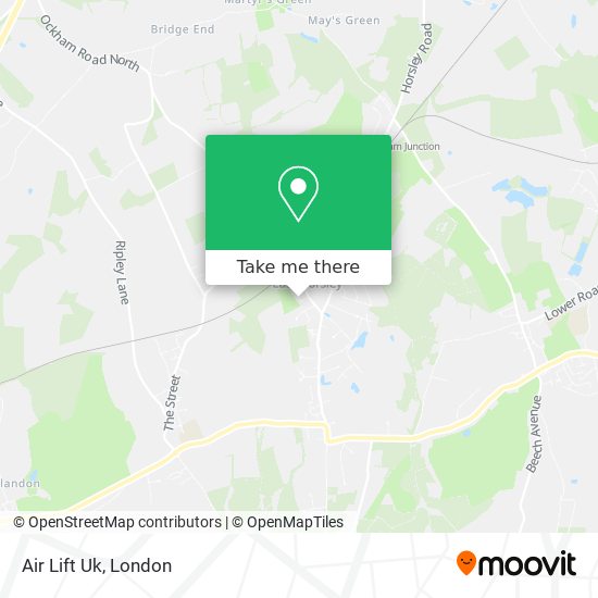 Air Lift Uk map